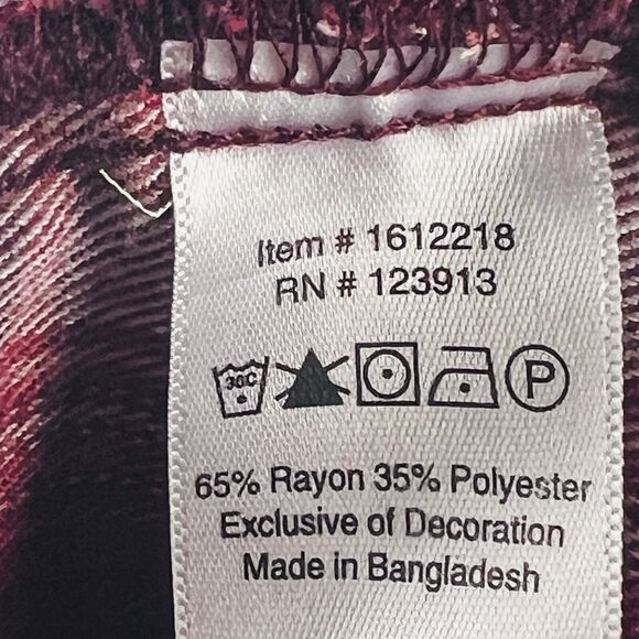 Jachs Girlfriend Shirt Womens Medium Red Flannel Button Up Outdoors Cabin - Picture 12 of 14